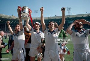 David Cross, Frank Lampard Snr, Billy Bonds and Trevor Brooking FA Cup