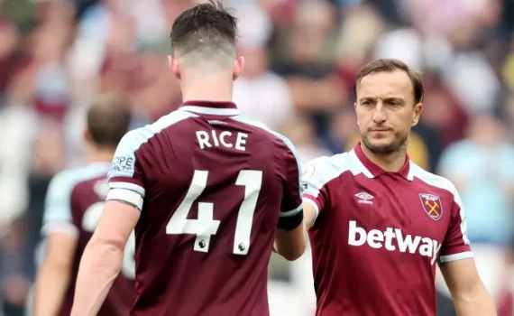 Declan Rice and Mark Noble