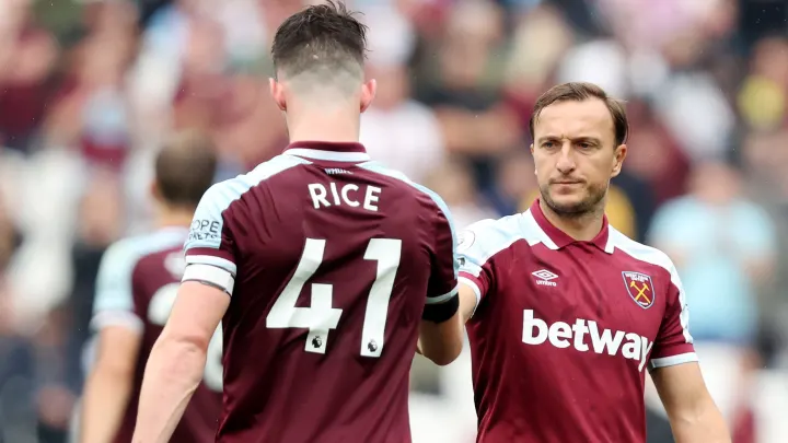 Declan Rice and Mark Noble