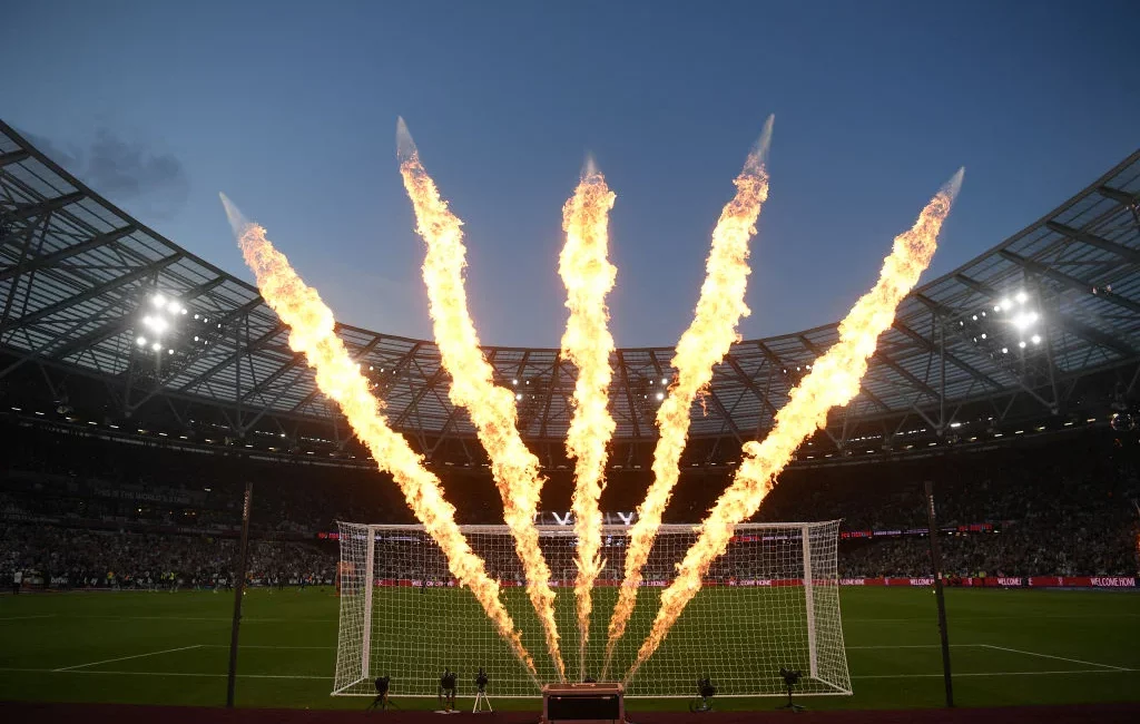 London Stadium Fire Display - West Ham