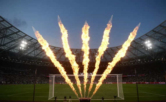 London Stadium Fire Display - West Ham
