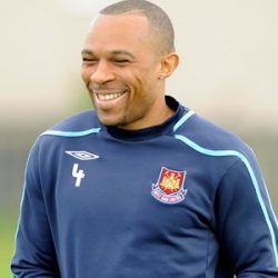 Pic by Avril Husband/Griffiths Photographers
West Ham United training prior to Premier League match against Middlesbrough Chadwell Heath plus Valon Behrami on his comeback trail from injury 20-05-2009

Danny Gabbidon